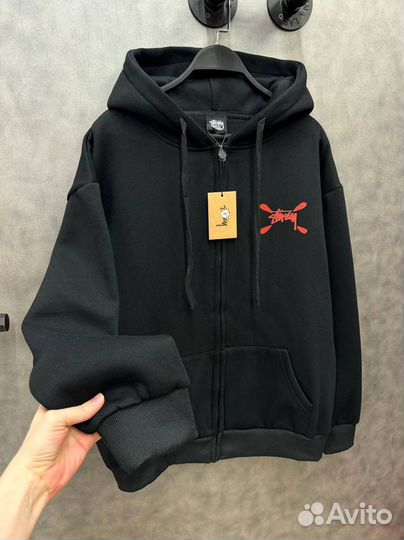 Худи теплое Stussy(премиум качество)