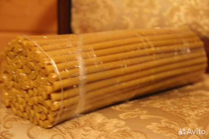 Свечи пчелиный воск гост 50 шт. 1 кг