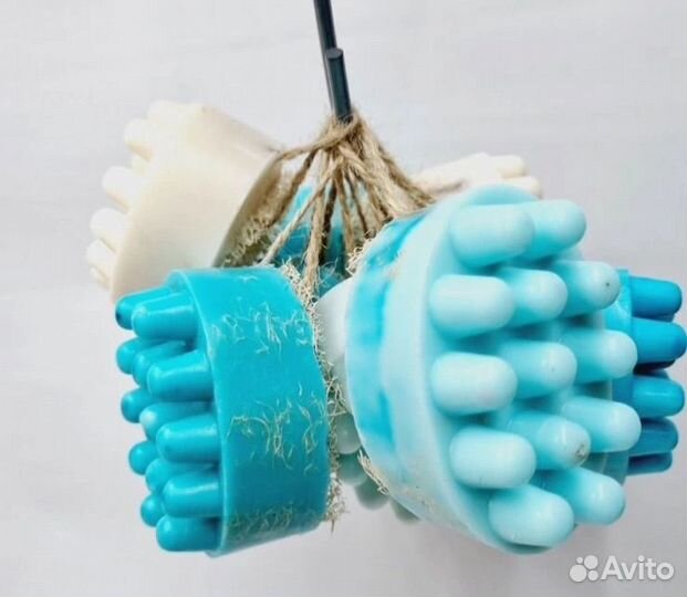Массажное мыло ручной работы с люфой