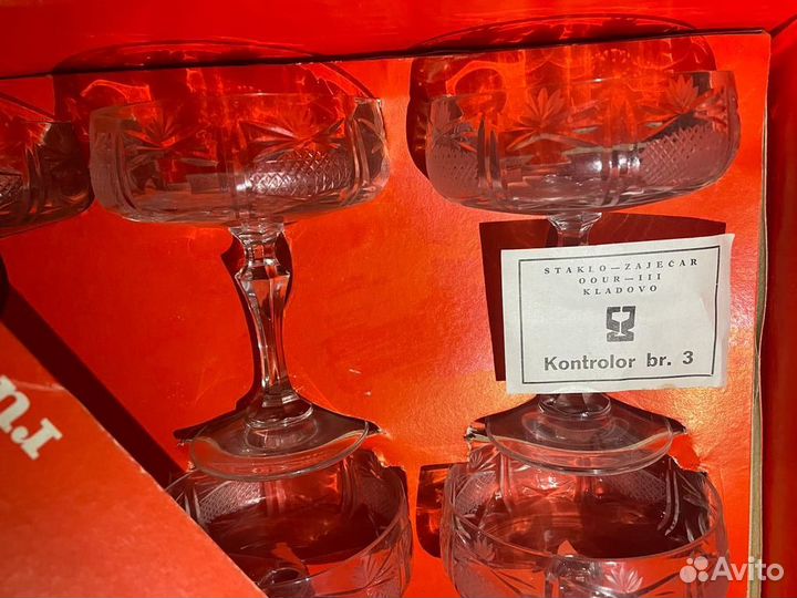 Хрустальные креманки для шампанского