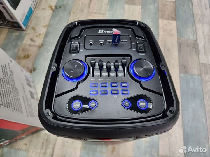 Колонка Eltronic 20-12 Dance Box 1000 2микрофона