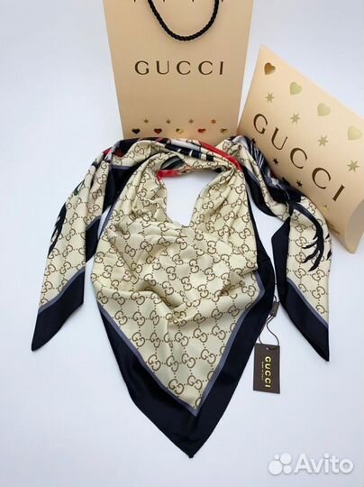 Платок-шаль Gucci натуральный шёлк