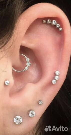 Пирсинг (пупка, ушей, носа)