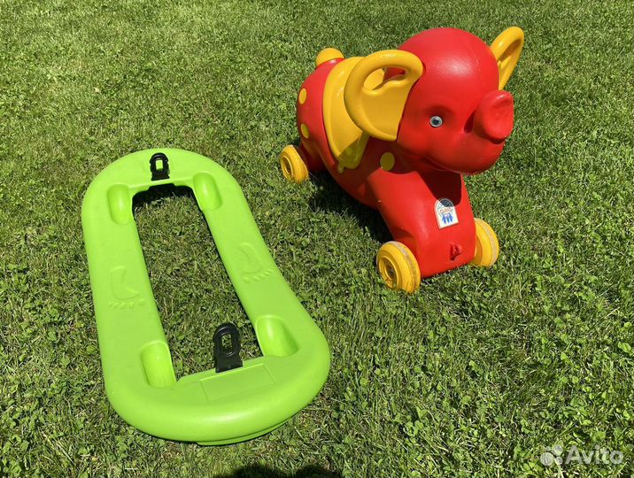 Детская качалка-каталка Pilsan Слон Red/Красный