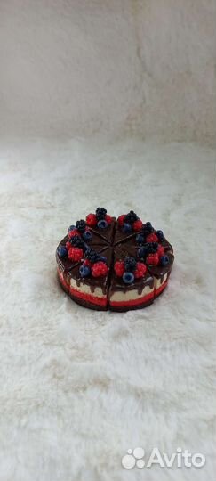 Миниатюрные тортики для кукол из полтмерной глины