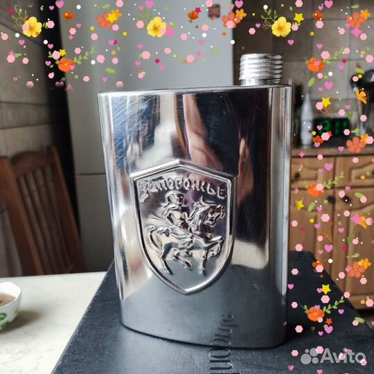 Фляжка СССР. Нержавейка. 0.75 мл