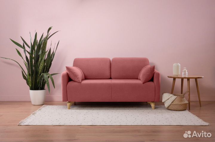 Диван Льери Мини Velvet Coral