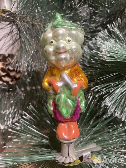 Елочные игрушки СССР на прищепке