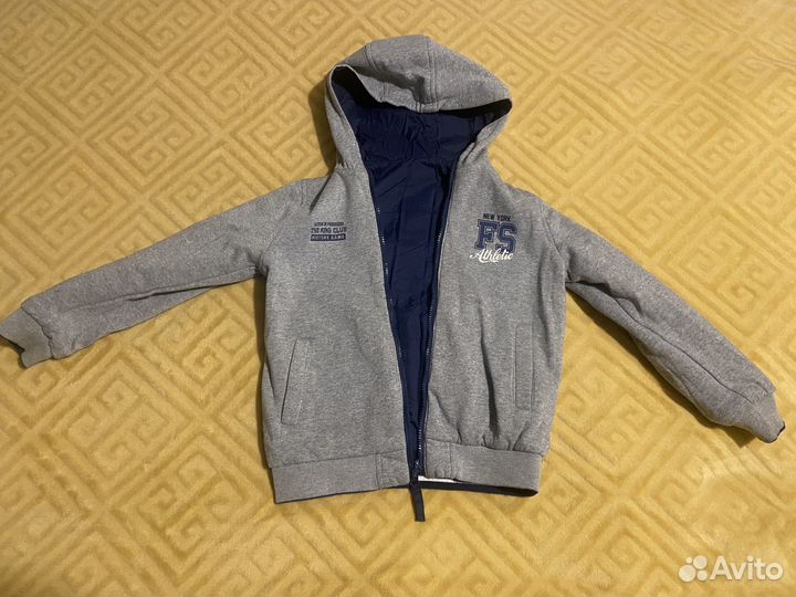 Куртка бомбер детская двусторонняя