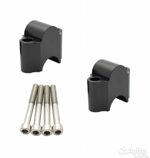 Проставки для руля мото 22мм черные