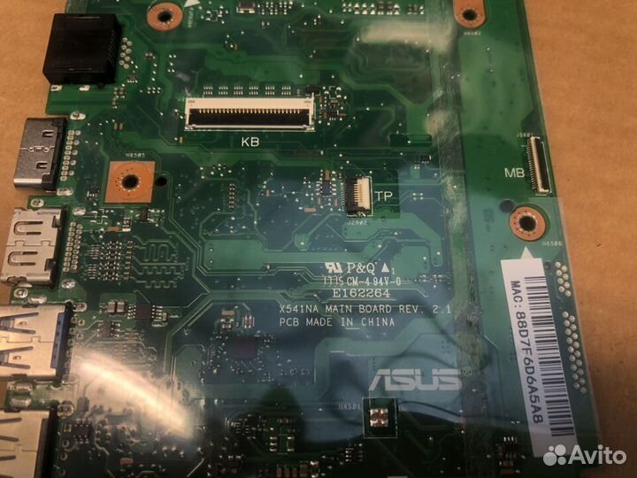 Материнская плата Asus D541N celeron 3350 4gb