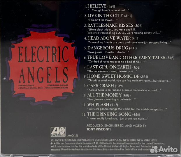 Cd Electric Angels – Electric Angels amcy -26 JP