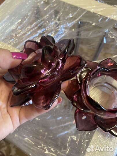 Стеклянные подсвечники IKEA