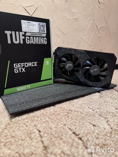 Видеокарта asus TUF GTX 1660 Ti