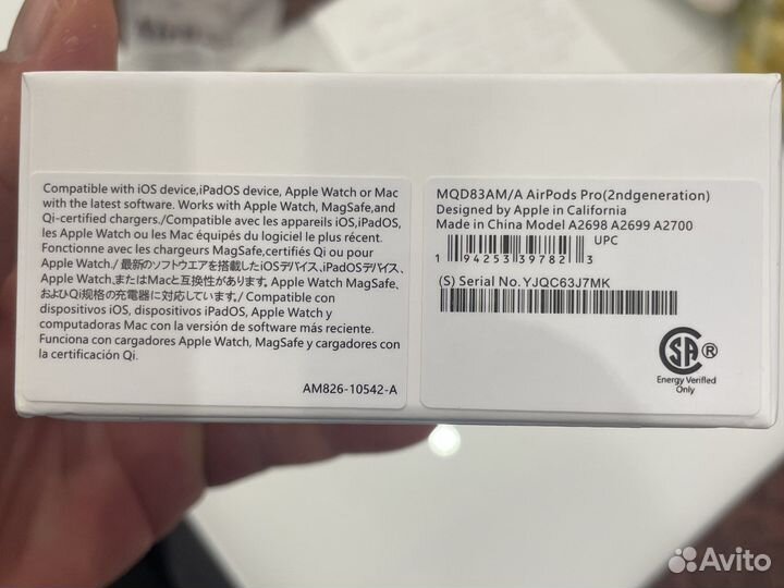 Беспроводные наушники apple airpods pro 2