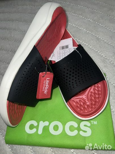 Шлепанцы сабо открытые мужские crocs literide 44