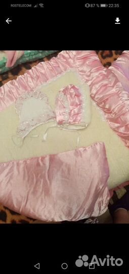 Конверт на выписку для девочки зима