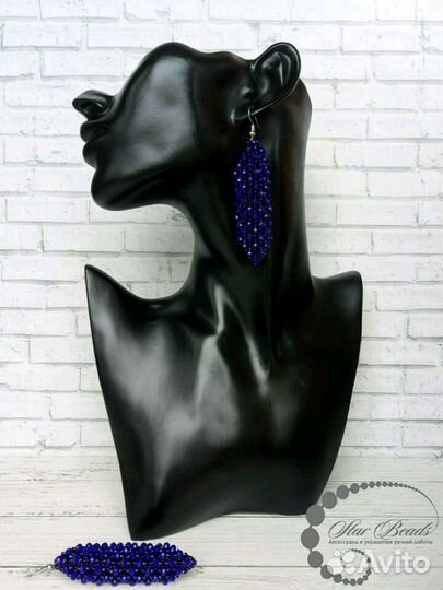 Браслеты и серьги из бисера