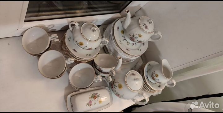 Чайный сервиз костяной Япония, sone5496