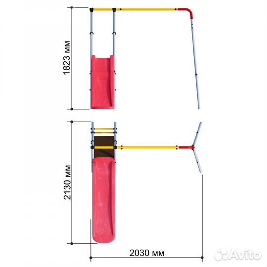 Детский спортивный комплекс уличный romana «Лето»