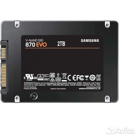 Накопитель SSD Samsung 2TB 870 EVO (MZ-77E2T0BW)