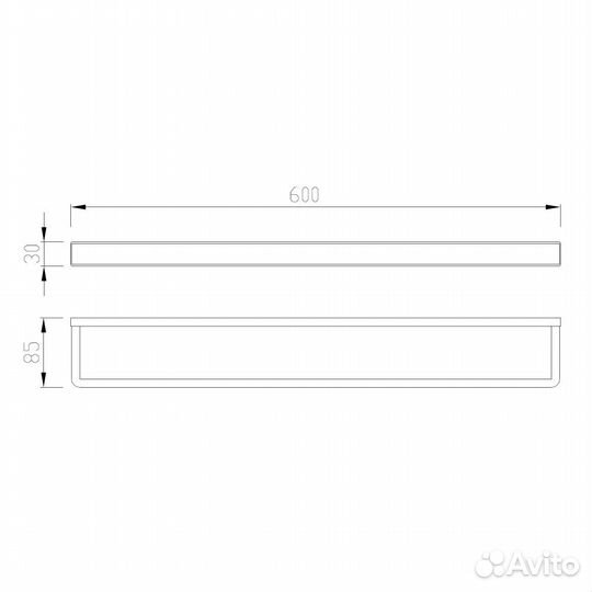 Полотенцедержатель abber Westen AA1755B черный матовый
