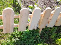 Забор садовый для грядок деревянный