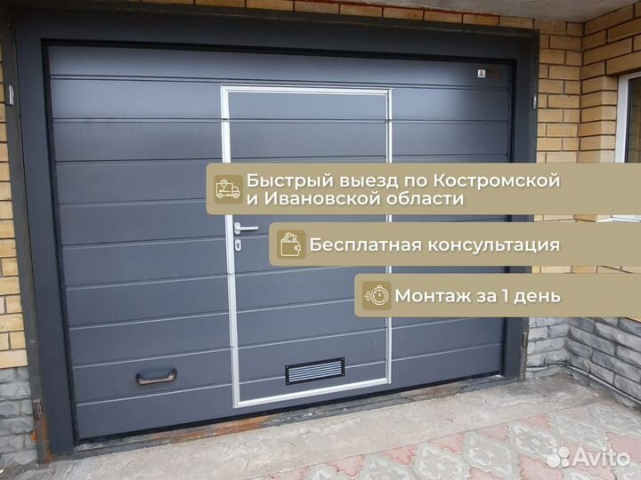 Гаражные секционные ворота