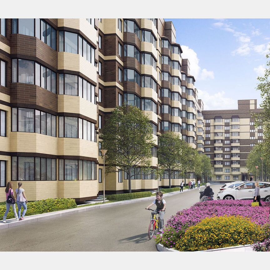 2-к. квартира, 63,1 м², 6/9 эт.