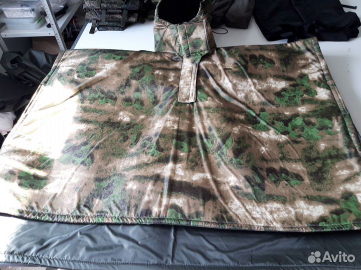 Тактическое пончо с защитой от тепловизора