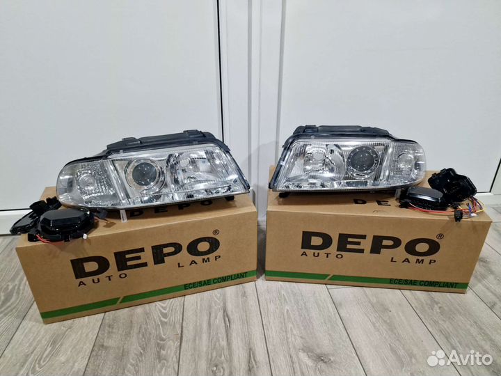 Передние фары (Новые) Audi A4 B5 Рестайлинг
