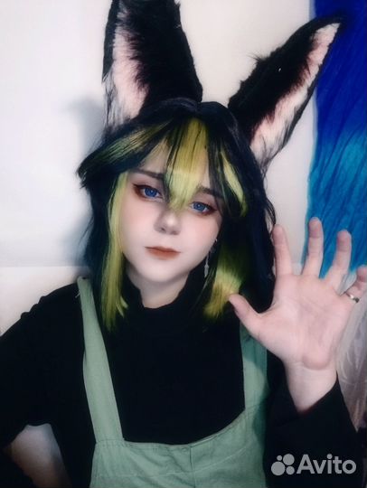 Парик+Ушки Тигнари геншин