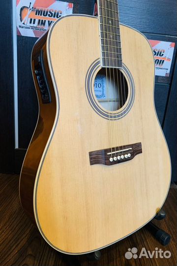 Гитара со звукоснимателем FAW-801CEQ + чехол