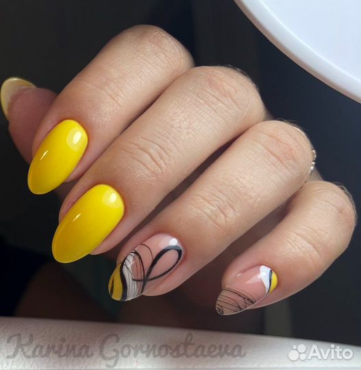 Маникюр покрытие гель лаком,наращивание