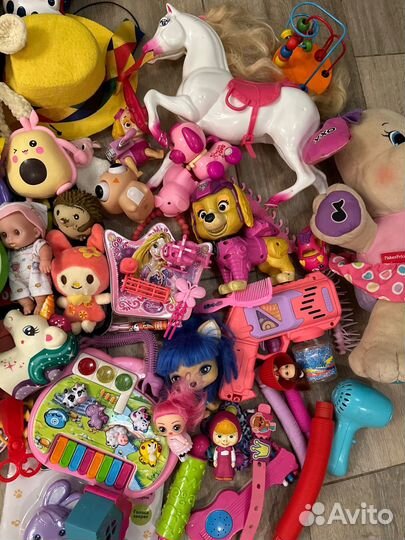 Большой пакет игрушек для девочки