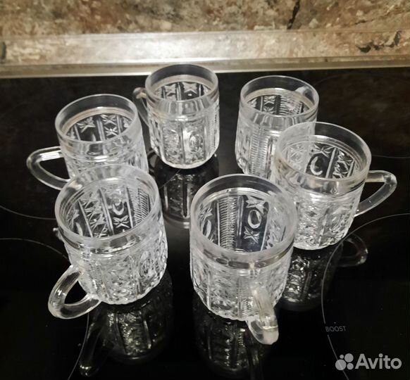 Хрустальные маленькие кружечки