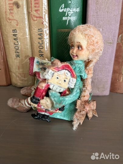 Ватная елочная игрушка