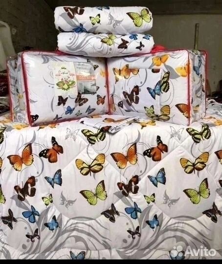 Постельное белье евро с одеялом