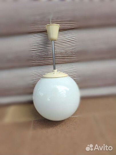 Светильник винтаж подвесной шар матовый прозрачный