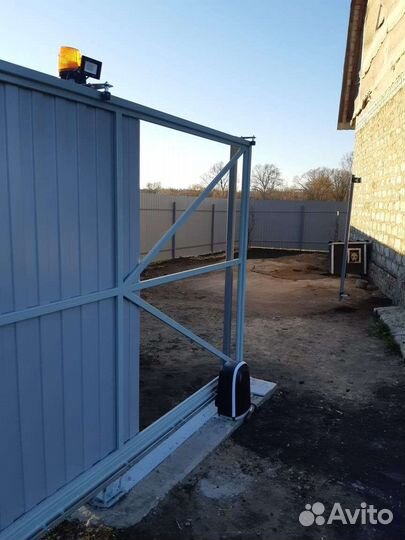 Установка автоматики на откатные ворота