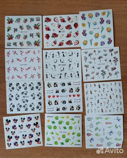 Наклейки для дизайна ногтей