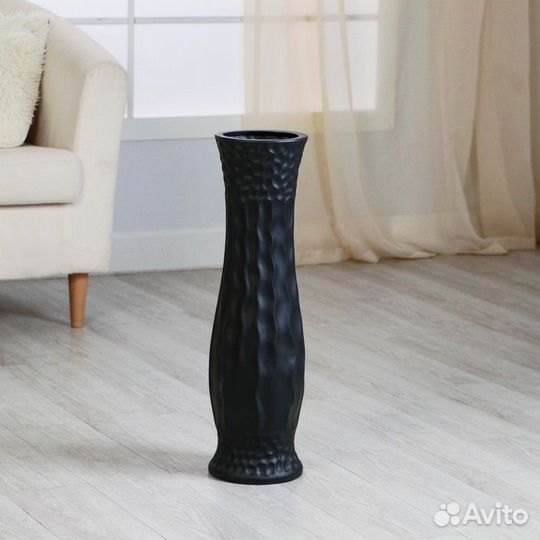 Ваза керамика напольная 'Литон' талия, 16х60 см, d