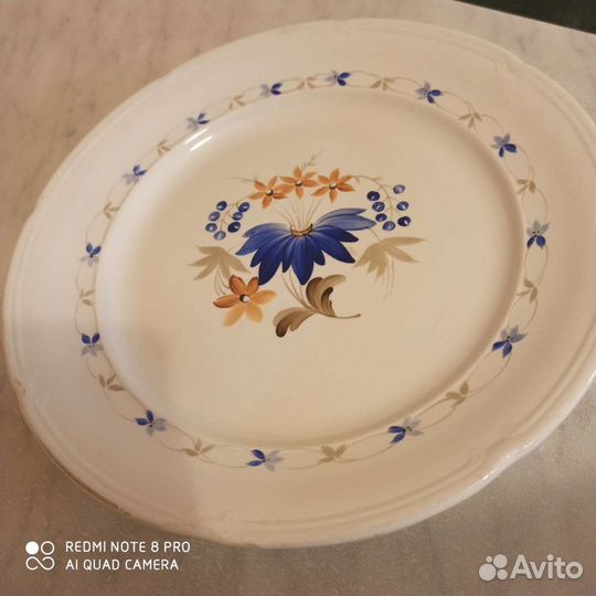 Тарелка зик с ручной росписью