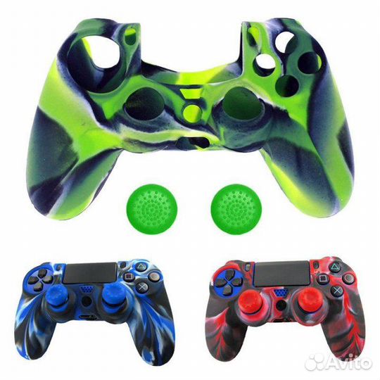 Камуфлированные чехлы на джойстик Playstation 4