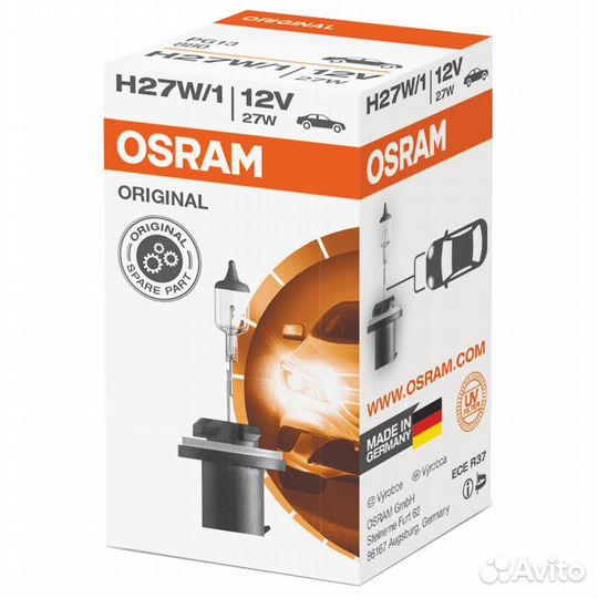 Автолампа H27 w/1 12v 27w Osram