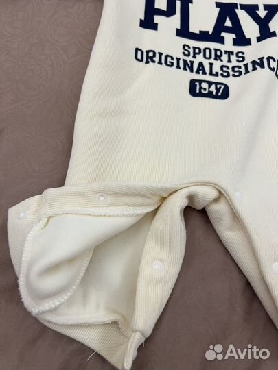 Теплое детское боди 66 см