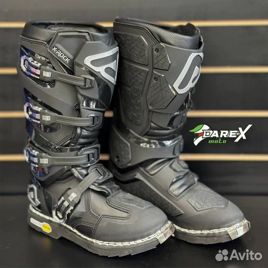 Мотоботы кроссовые Acerbis X-rock black 45 размер