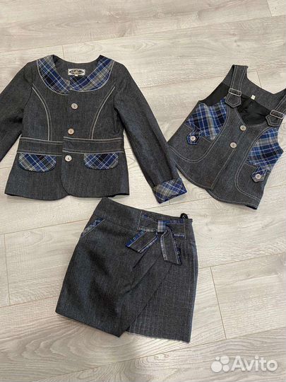 Школьная форма серая