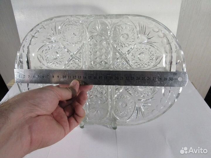 Менажница хрустальная СССР