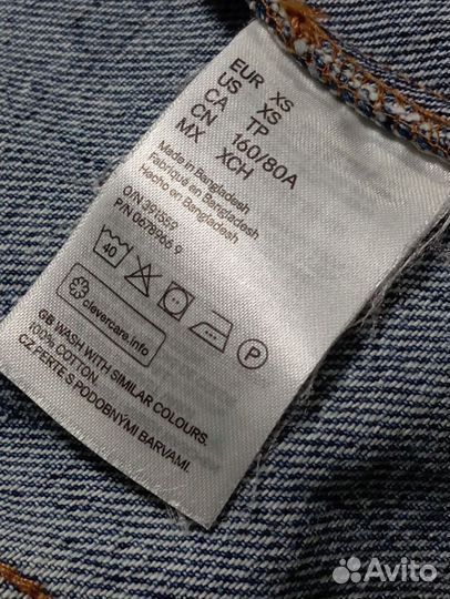 Джинсовая куртка женская бренда divided 40р